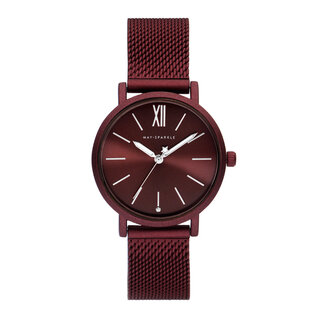 May Sparkle Midnight Sparkle red ladies watch