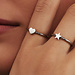 May Sparkle Forever Young Lova zilverkleurige ring met hartje