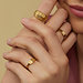 May Sparkle Summer Breeze Liv gold colored ring