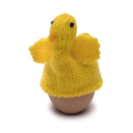 Egg-cosy yellow chick