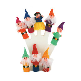 Set finger puppets Snow White + 7 Dwarfs