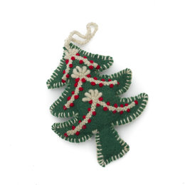 Christmas hanger tree, decoration green, red-white