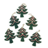 Christmas hanger tree, decoration green red-white
