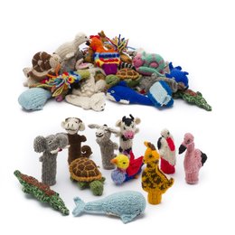 Finger puppets WOOL, mixed