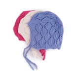 Baby hat open work, 100% cotton