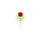 Decorative flower bulb, mini - red