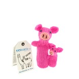 Vingerpoppen assorti, dieren-met-jong