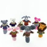 Finger puppet with sweater made of 100% sheep's wool
