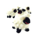 Brooch, knitted sheep