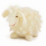 Hand knitted sheep, small