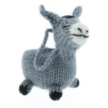 Hand knitted donkey