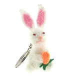 Sleutelhanger met gebreid dier, assorti