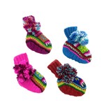 Baby slippers acrylic, colourful