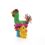 Finger puppets, farm animals with young