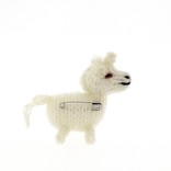 Brooch, knitted unicorn