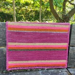 Handwoven rug, harmonious and colourful, 100% sheep's wool