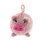 Hand knitted pig, 100% sheep's wool