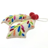 Hulst decoratie multicolour, 100% schapenwol