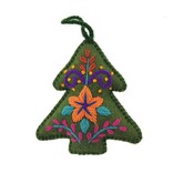 Kerstboom decoratie multicolour, assorti, 100% schapenwol