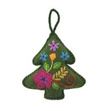 Kerstboom decoratie multicolour, assorti, 100% schapenwol