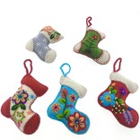 Boot decoration, multicolour, 100% sheep's wool