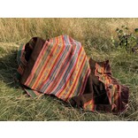 Uniek stuk, handgewoven traditionele alpaca-draagdoek