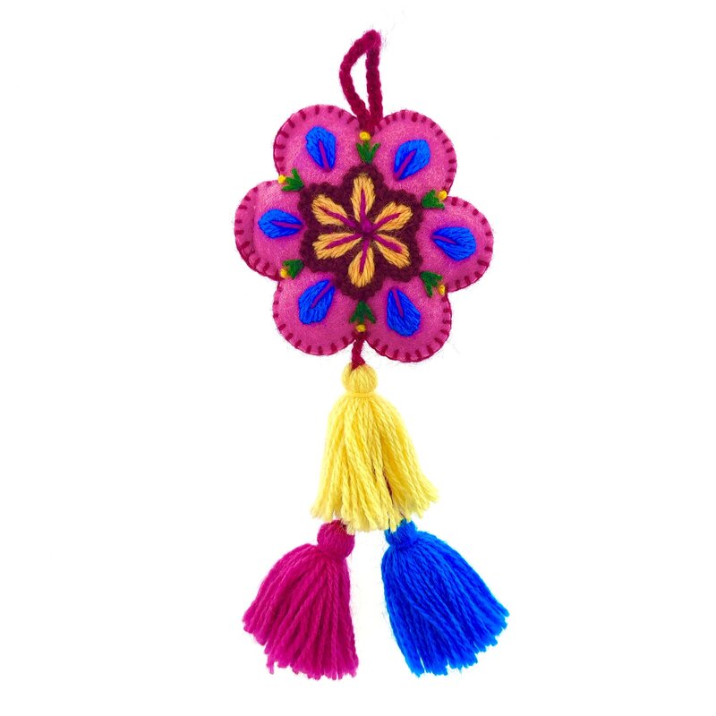 Flower decoration, acrylic, 7 color variants