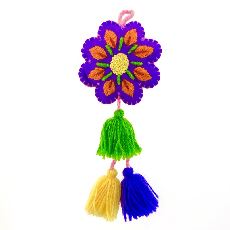 Flower decoration, acrylic, 7 color variants