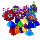 Bloem decoratie, acryl, assorti