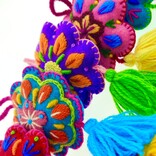 Bloem decoratie, acryl, assorti