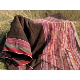 Handgeweven traditionele alpaca-draagdoek, uniek stuk (#6)
