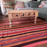 Handgewoven tapijt/deken, uniek stuk (#10)