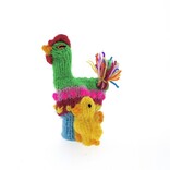 Finger puppets, mixed animals with young