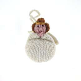 Hand knitted angel, wool