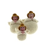 Hand knitted angel, large, 100% sheep's wool