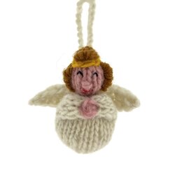 Gebreid engeltje, klein, wol