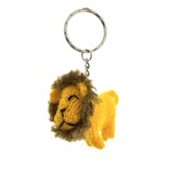 Key ring with hand knitted lion