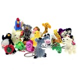 Sleutelhanger met gebreide vlinder