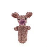 Finger puppet pig, 100% sheep's wool