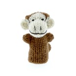 Finger puppet monkey, 100% sheep's wool