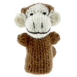 Finger puppet monkey, 100% sheep's wool