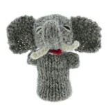 Finger puppet elephant, 100% sheep's wool