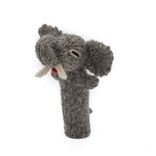 Finger puppet elephant, 100% sheep's wool