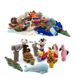 Vingerpop olifant, 100% schapenwol