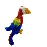 Finger puppet macaw, 100% sheep's wool