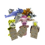 Vingerpoppen assorti, 100% schapenwol