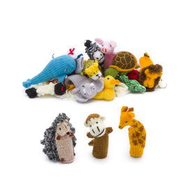 Vingerpoppen assorti, alleen dieren