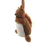 Hand knitted squirrel