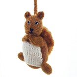 Hand knitted squirrel