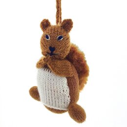 Hand knitted squirrel